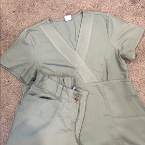 Classic Cord by Barco Sage Green Scrubs set